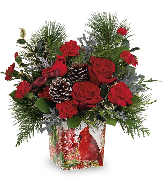 Cardinal Cheer Bouquet from Richardson's Flowers in Medford, NJ